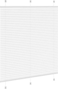 vidaXL Πλισέ περσίδα Λευκό 115x150 cm Πλάτος υφάσματος 114,4 cm