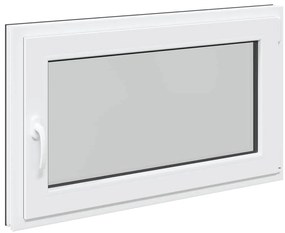 vidaXL Παράθυρο Υπογείου "RISOR" 100x60 εκ. Ανακλινόμενο & Περιστρεφόμενο DIN Δεξί Ανθρακί