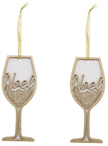 Χριστουγεννιάτικα Στολίδια (Σετ 2τμχ) A-S Glasses 184316
