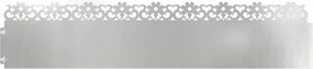 vidaXL Περιγράμματα γκαζόν 30 pcs Ασημί 103 x 0,05 x 22 εκ