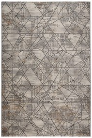 Χαλί Fanci 191Α Light Grey-Vison Βιοκαρπέτ 133X190cm