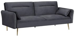 Καναπές FLICK Ύφασμα Γκρι Sofa:211x87x81-Bed:211x111x40