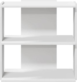 vidaXL Βιβλιοθήκη 3 επιπέδων Λευκό 60x30x60 cm Ξύλινη κατασκευή