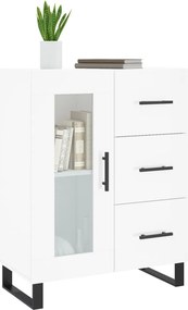 vidaXL Ντουλάπι Γυαλιστερό Λευκό 69,5x34x90 εκ. Επεξεργασμένο Ξύλο