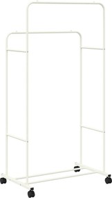 vidaXL Ράφι Ρούχων Μονόχρωμο Λευκό 80 x 53 x 156 εκ