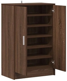vidaXL Παπουτσοθήκη Καφέ Δρυς 60 x 35 x 92 εκ. από Επεξεργασμένο Ξύλο