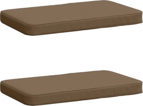 vidaXL Μαξιλάρια Πάγκου 2 Τεμαχίων VUGHT 2 pcs 100% Πολυεστέρας Taupe