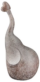 Διακοσμητικό ArteLibre Ελέφαντας Καφέ Polyresin 12x9.5x25.5cm-05160986