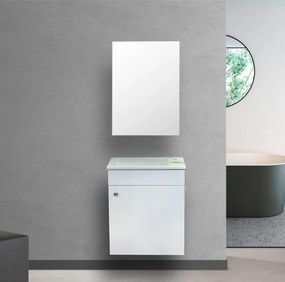 Set Bathroom Furniture PARMA 50 White 50x25x150 εκ.