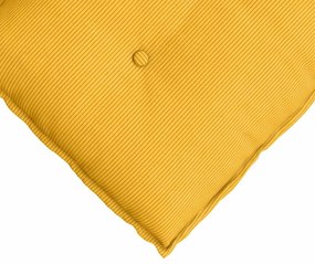 vidaXL Μαξιλάρι Πλάτης Απαλό Κίτρινο 80 x 50 cm Υφασμάτινο Κορντουρά