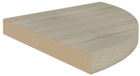 Ράφια Τοίχου 2 τεμ. Χρώμα Δρυός 35x35x3,8 εκ. από MDF - Καφέ