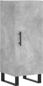 vidaXL Ντουλάπι Γκρι Σκυροδέματος 34,5x34x90 εκ. Επεξεργασμένο Ξύλο
