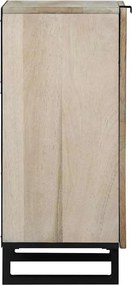 vidaXL Γραφείο Λευκό 40 x 33 x 75 εκ. Μασίφ ξύλο μάνγκο