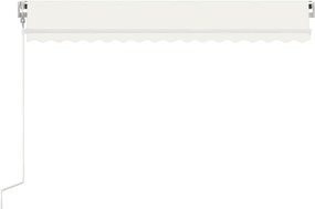 vidaXL Τέντα Συρόμενη Αυτόματη Κρεμ 450 x 300 εκ.