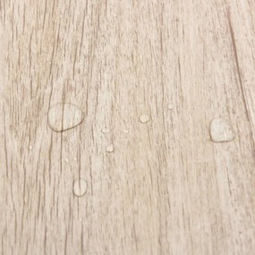 vidaXL Αυτοκόλλητα Πλάκες Δαπέδου Ανοιχτό καφέ και Λευκό