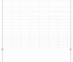 vidaXL Φράχτης με Στήλες. Ασημί 1.5 x 25 m Ατσάλι