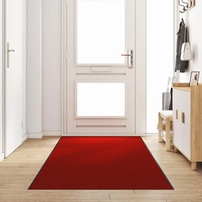 vidaXL Πόρτα Πατάκι Πλενόμενο Κόκκινο 120x350 εκ