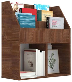 vidaXL Παιδικό Ράφι Περιοδικών Καφέ Δρυς 71x30x78,5 εκ. Επεξεργ. ξύλο