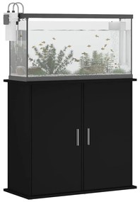 vidaXL Βάση Ενυδρείου Μαύρη 81 x 36 x 73 εκ. από Επεξεργασμένο Ξύλο