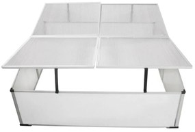 vidaXL Χαμηλό Θερμοκήπιο 4 Πορτάκια 108x41x110 cm