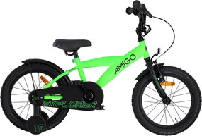 Explorer 16 Inch Boys Coaster Brake GreenBlackAMIGO