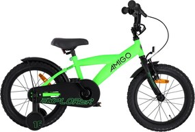 Explorer 16 Inch 23 cm Boys Coaster Brake GreenBlackAMIGO