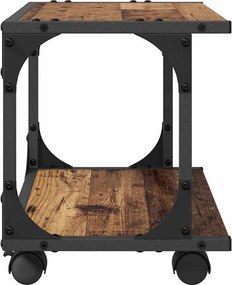 vidaXL Σταντ Εκτυπωτή Παλαιωμένο ξύλο 41 x 28 x 33,5 εκ.