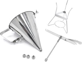 Batter Dispenser - 1,6L - Stainless Steel - Incl Dosing Button