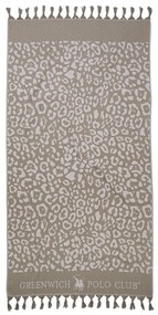 Πετσέτα Θαλάσσης - Παρεό 3791 Grey Greenwich Polo Club Θαλάσσης 90x170cm 100% Cotton