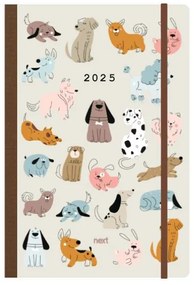 NEXT ΗΜΕΡΟΛΟΓΙΟ 2025 TRENDS ΗΜΕΡΗΣΙΟ FLEXI ΜΕ ΛΑΣΤΙΧΟ 14X21ΕΚ. DOGS