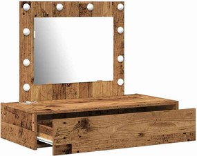 vidaXL Τραπέζι περιποίησης Καφέ 83 x 40 x 70 εκ Επεξεργασμένο ξύλο