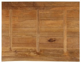 vidaXL Επιφάνεια Τραπεζιού 110x80x3,8 εκ. Live Edge Μασίφ Ξύλο Μάνγκο