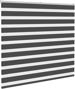 vidaXL Ζέβρα τυφλή Μαύρο Πλάτος υφάσματος 160,9 εκ. Πολυεστέρας