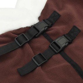 vidaXL Σαμάρι Ίππου Πλήρης Σκούρος Καφέ 105 cm Πολικές φλις