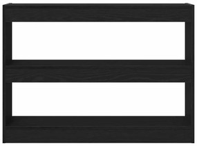 vidaXL Βιβλιοθήκη Μαύρη δρυς 100 x 30 x 72 εκ Επεξεργασμένο ξύλο