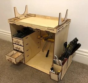 Intra απο ξύλο plywood 3mm-4mm πάχος - Tool Storage Rack Tools Organizer Δίασταση 30x30 cm Intraeaxys-voq29djo