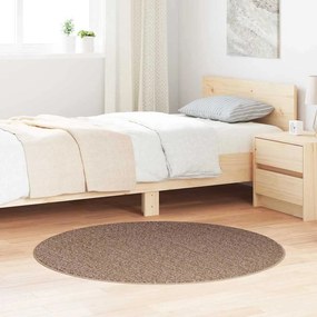 vidaXL Αντιολισθητικό Σαγκί Χαλάκι Καφέ 120 x 120 cm PP