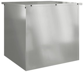 vidaXL Υπαίθριο κουτί αποθήκευσης - 55x50.5x50 εκ. από γαλβανισμένο ατσάλι