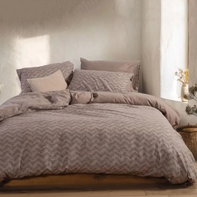 Φανελένια Σεντόνια Μονά (Σετ) Nef-Nef Homeware Flannel Otrando Mocca