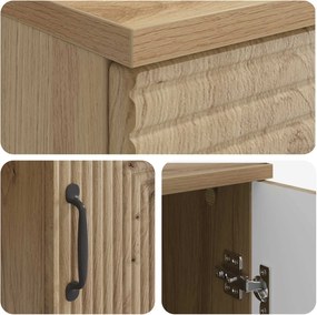 vidaXL Γραφείο Artisan Δρυς 142,5 x 50 x 75 εκ. Επεξεργασμένο Ξύλο
