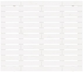 vidaXL Κεφαλάρι Τοίχου Λευκό 106 x 3 x 91,5 εκ. από Μασίφ Ξύλο Πεύκου