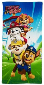 Πετσέτα Θαλάσσης Παιδική Quick Dry Nickelodeon Paw Patrol 20 Sky Blue DimCol Beach 70x140cm Microfiber