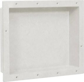 vidaXL Ράφι Ντουζιέρας Λευκό Ματ 41 x 51 x 10 εκ.