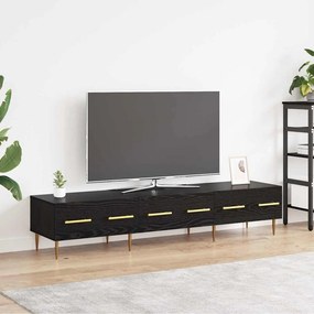 vidaXL Ντουλάπι TV Μαύρη Οξυά 150 x 36 x 30 εκ Επεξεργασμένο ξύλο
