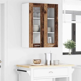 vidaXL Κρεμαστό ντουλάπι Παλιό ξύλο 60 x 31 x 80 εκ.