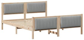 vidaXL Σκελετός Κρεβατιού Καφέ και ανοιχτό γκρι 160 x 200 cm