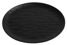 Πιάτο Γλυκού Μελαμίνης Black Wavy Matt ESPIEL 19εκ. MLB342K72-6