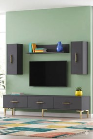 Stewehome Σετ μονάδας τηλεόρασης με ράφι 180x30x41 cm