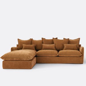 Κάλυμμα γωνιακού καναπέ από μελανζέ πολυεστέρα, ODNA