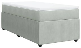 ΚΡΕΒΑΤΙ BOXSPRING ΜΕ ΣΤΡΩΜΑ ΑΝΟΙΧΤΟ ΓΚΡΙ 90X200 ΕΚ. ΒΕΛΟΥΔΙΝΟ 3285614